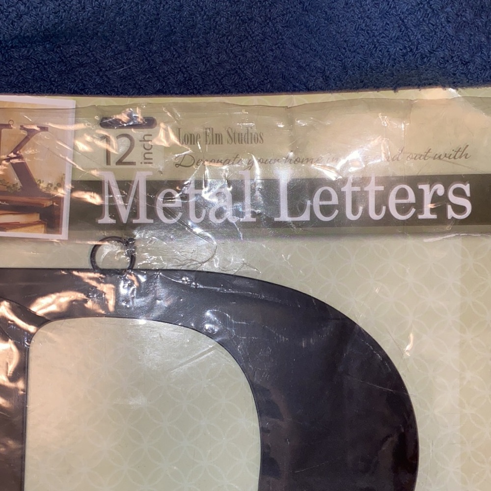 Metal Letter "R" 12-inch NWT - Picture 2 of 3